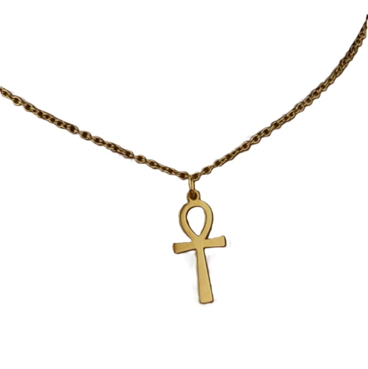 GOLD NECKLACE - Ankh - Key of Life Egypt