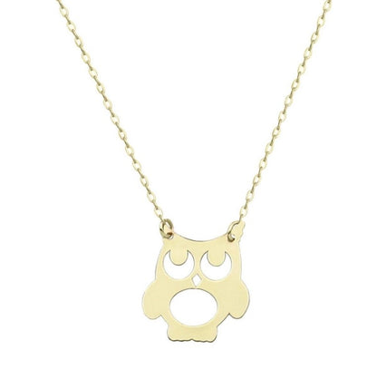 GOLD NECKLACE - Owl