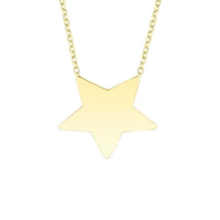 GOLD NECKLACE - Star Double-sided