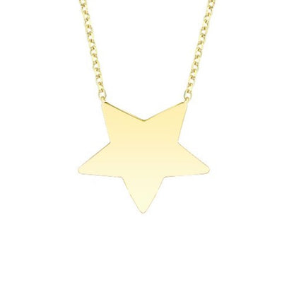 GOLD NECKLACE - Star Double-sided