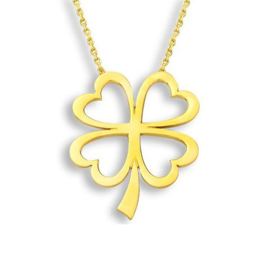 GOLD NECKLACE - Heart Leaf