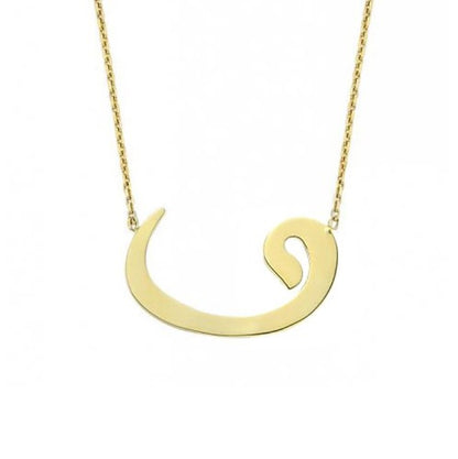 GOLD NECKLACE - Letter Vav