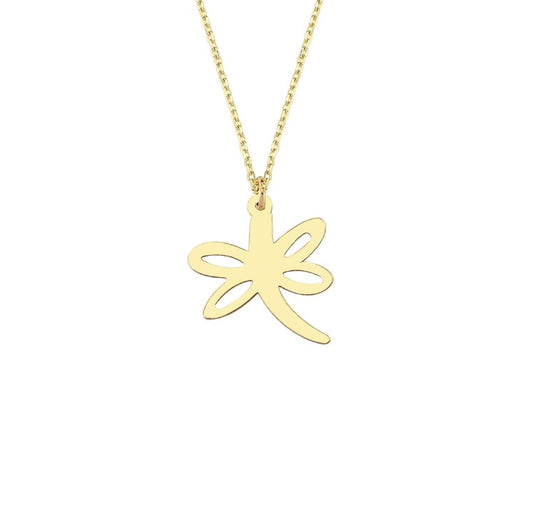 GOLD NECKLACE - Dragonfly