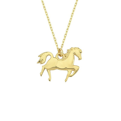 GOLD NECKLACE - Horse