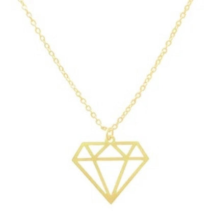 GOLD NECKLACE - Diamond Motif