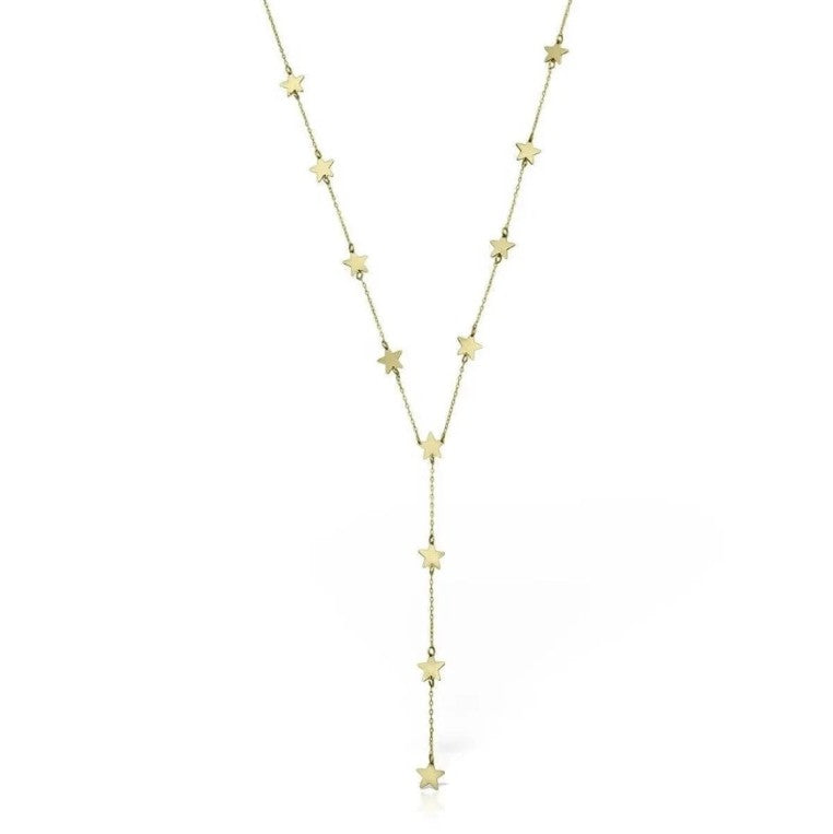 GOLD NECKLACE - Y Model 12 Stars