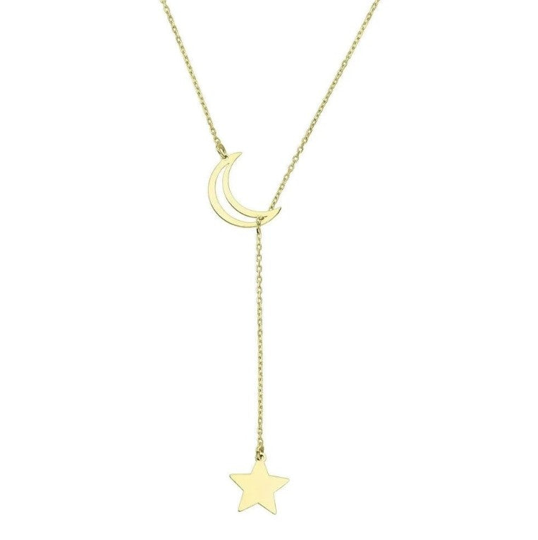 GOLD NECKLACE - Crescent Star