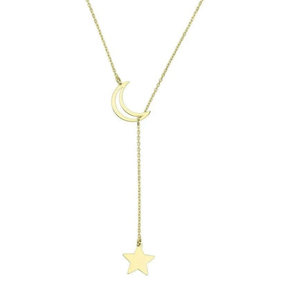 GOLD NECKLACE - Crescent Star