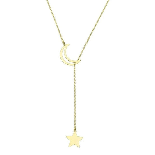GOLD NECKLACE - Crescent Star