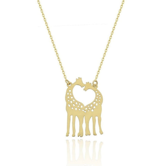 GOLD NECKLACE - Giraffes Lovers
