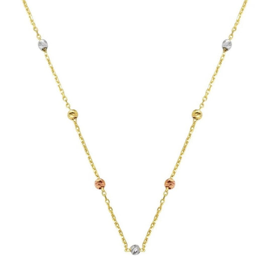 GOLD NECKLACE - Dorika Ball Colorful