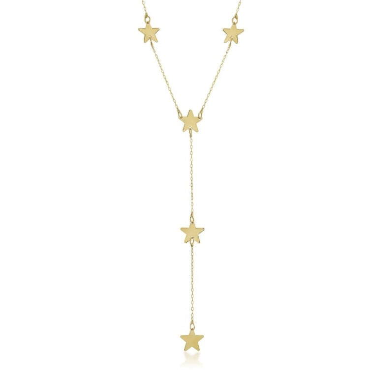 GOLD NECKLACE - Y Model 5 Stars
