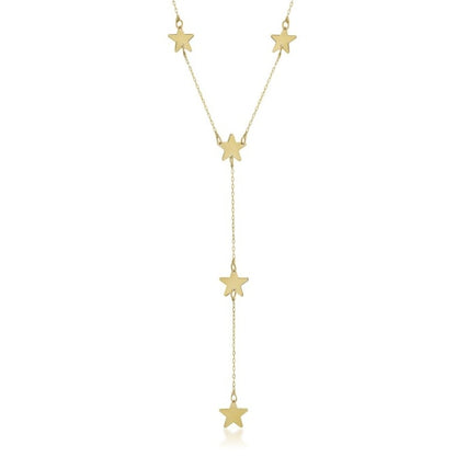 GOLD NECKLACE - Y Model 5 Stars