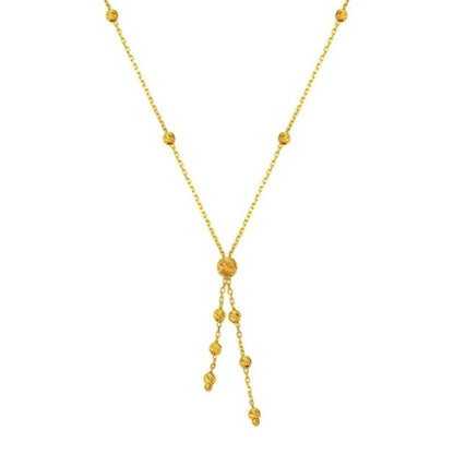 GOLD NECKLACE - Y Model Dorika Ball