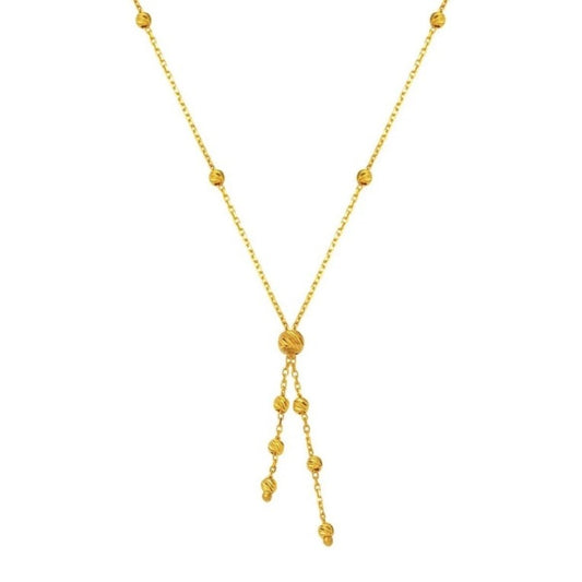 GOLD NECKLACE - Y Model Dorika Ball