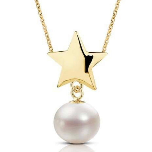 GOLD & PEARL NECKLACE - Star Pearls