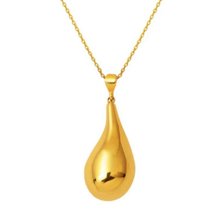 GOLD NECKLACE - Teardrop