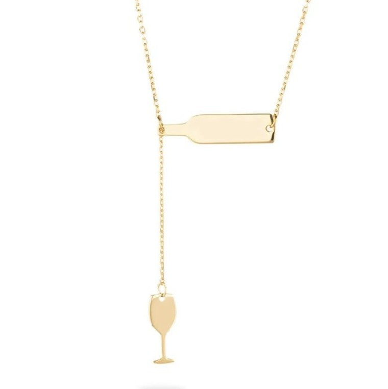 GOLD NECKLACE - It's 5 O'Clock Somewhere