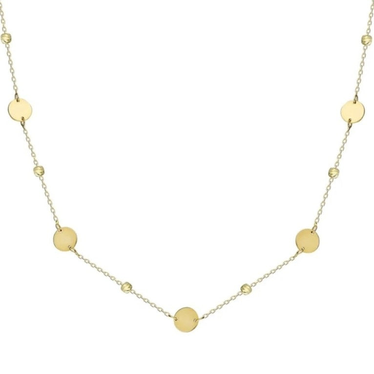 GOLD NECKLACE - Circles with Dorika