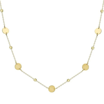 GOLD NECKLACE - Circles with Dorika