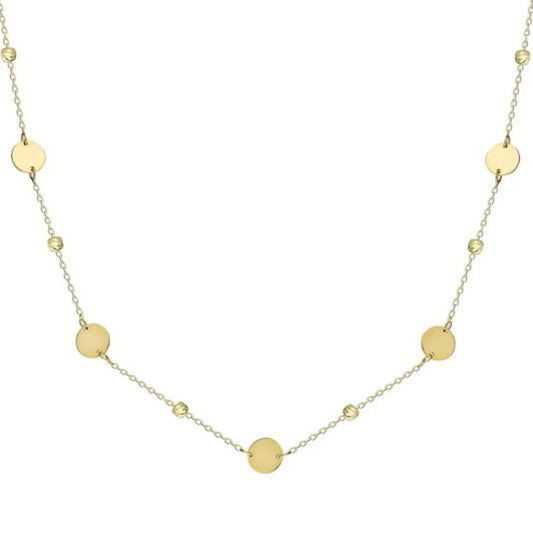 GOLD NECKLACE - Circles with Dorika