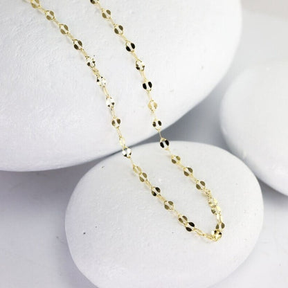 GOLD NECKLACE - Sequin Forse Chain