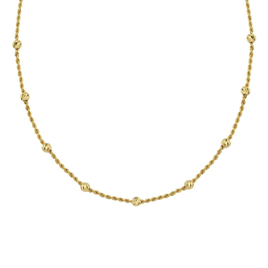 GOLD NECKLACE - Rope Chain with Dorika