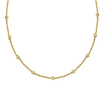 GOLD NECKLACE - Rope Chain with Dorika