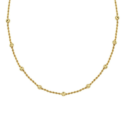 GOLD NECKLACE - Rope Chain with Dorika