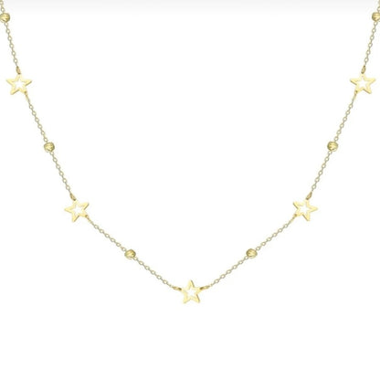 GOLD NECKLACE - Stars with Dorika