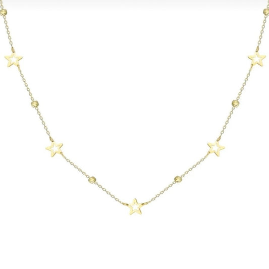 GOLD NECKLACE - Stars with Dorika