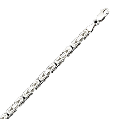 Silver Chain-Round Byzantine Oxide