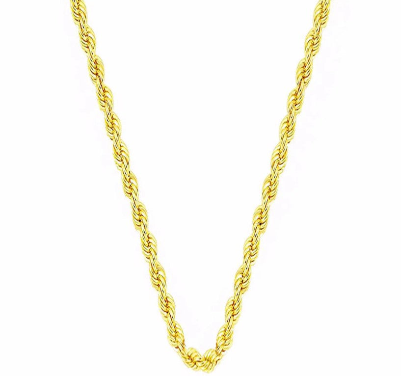 14K Gold Chain-Twist 14 Carat Gold Chain 50 Cm.