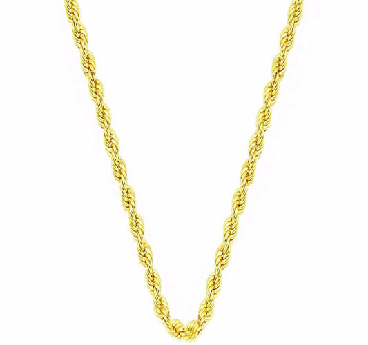 14K Gold Chain-Twist 14 Carat Gold Chain 50 Cm.