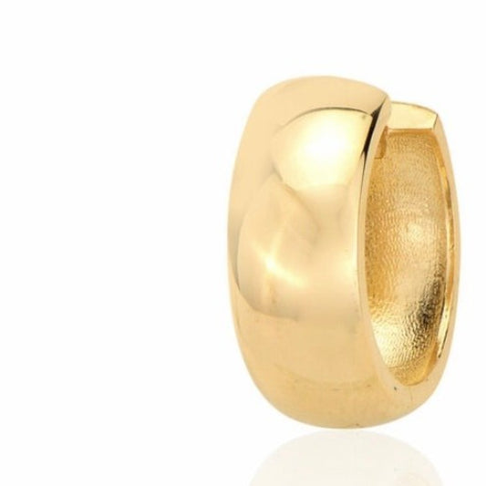 GOLD EARRINGS-14 Kt. Yellow Gold Stylish Hoop Earrings