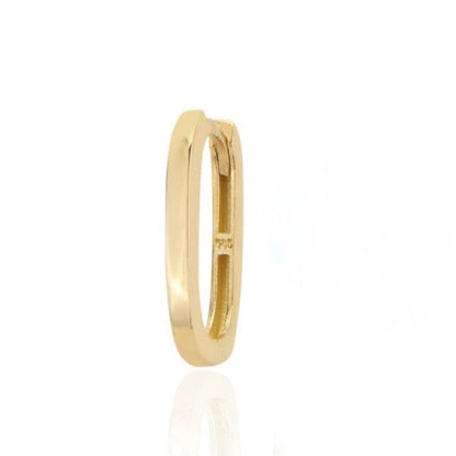 GOLD EARRING - Oval Huggie