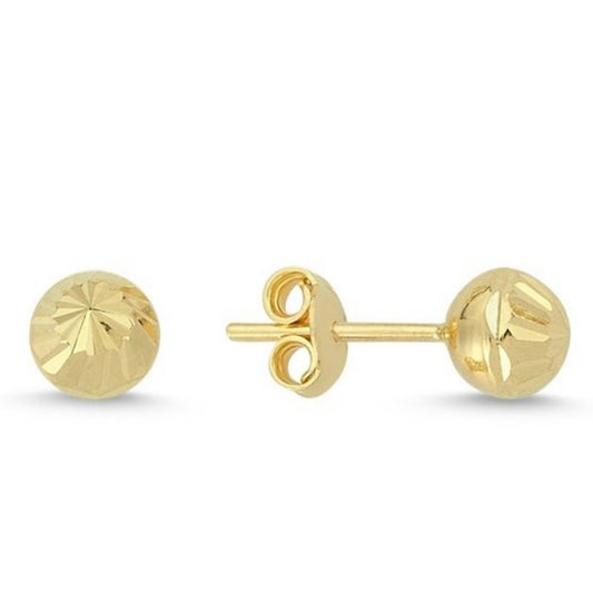 GOLD EARRING - Shiny Ball Stud