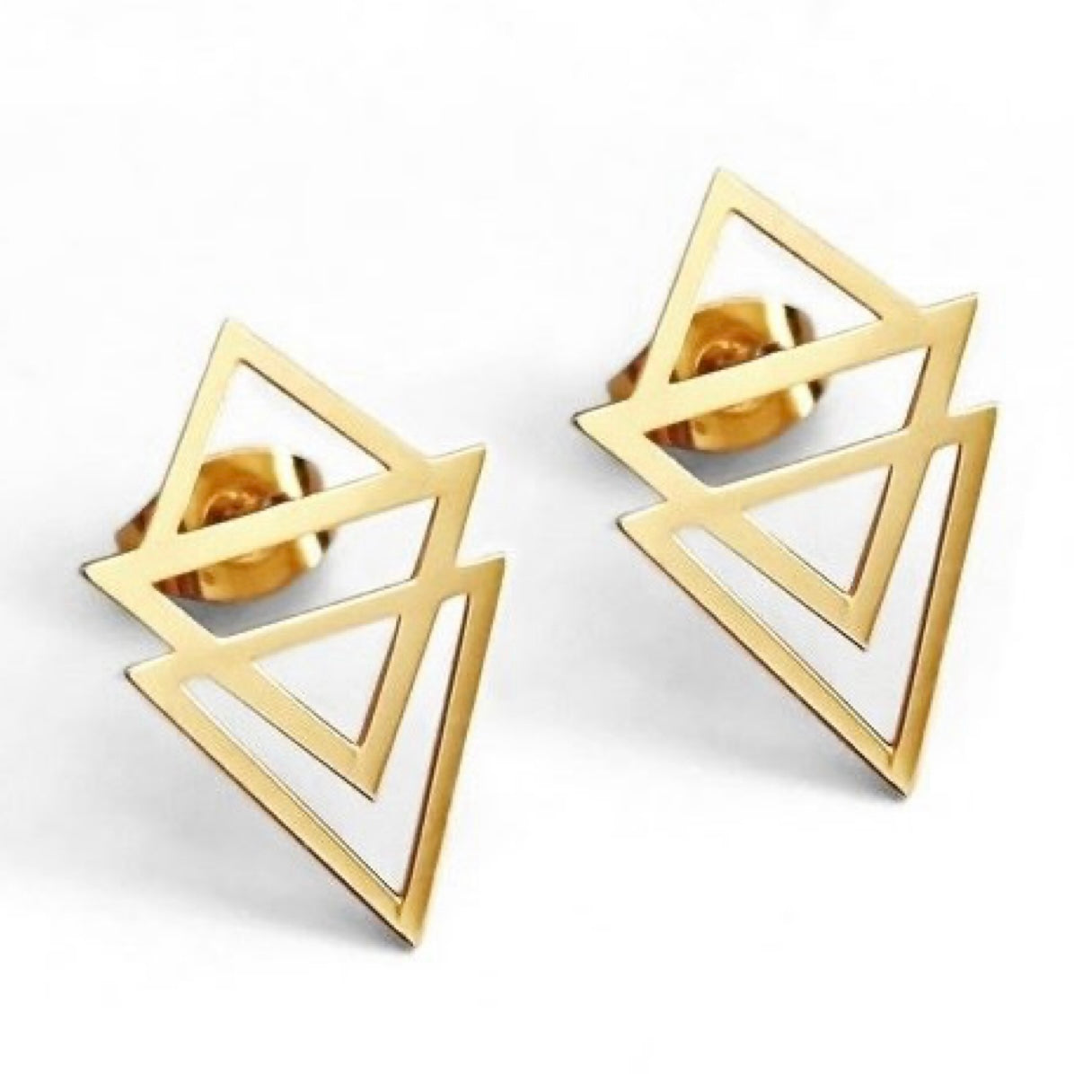 GOLD EARRING - Geometric Stud