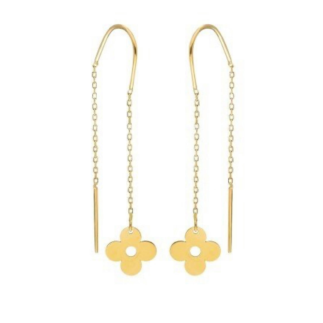 GOLD EARRING - Flower Drop