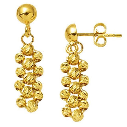 GOLD EARRING - Multiple Dorika Drop
