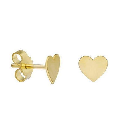 GOLD EARRING - Heart Stud