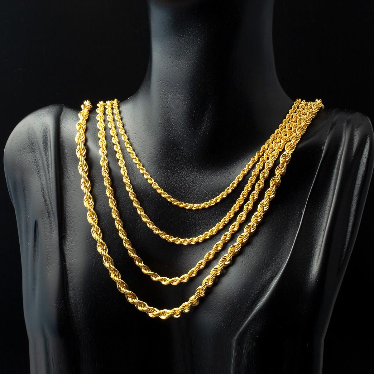 GOLD CHAIN NECKLACE - Rope Chain 2,20 mm