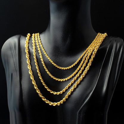 GOLD CHAIN NECKLACE - Rope Chain 2,20 mm