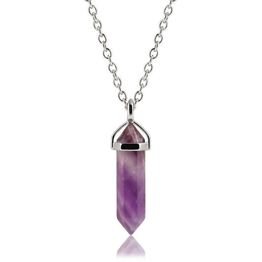 GEMSTONES Semi-precious Stones - Amethyst Stone Necklace