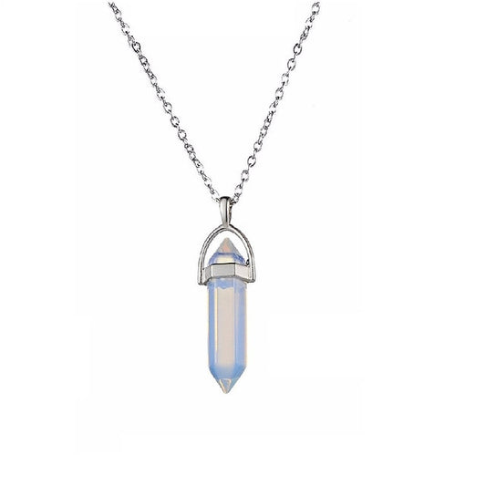 GEMSTONES Semi-precious Stones - Moonstone Stone Necklace