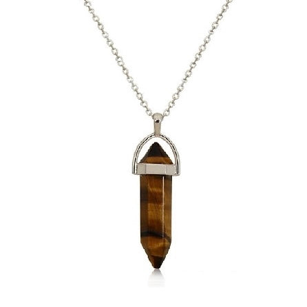 GEMSTONES Semi-precious Stones - Tiger Eye Stone Necklace