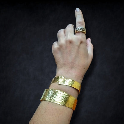 Gold Vermeil Bracelet - Plain Cleopatra Bracelet
