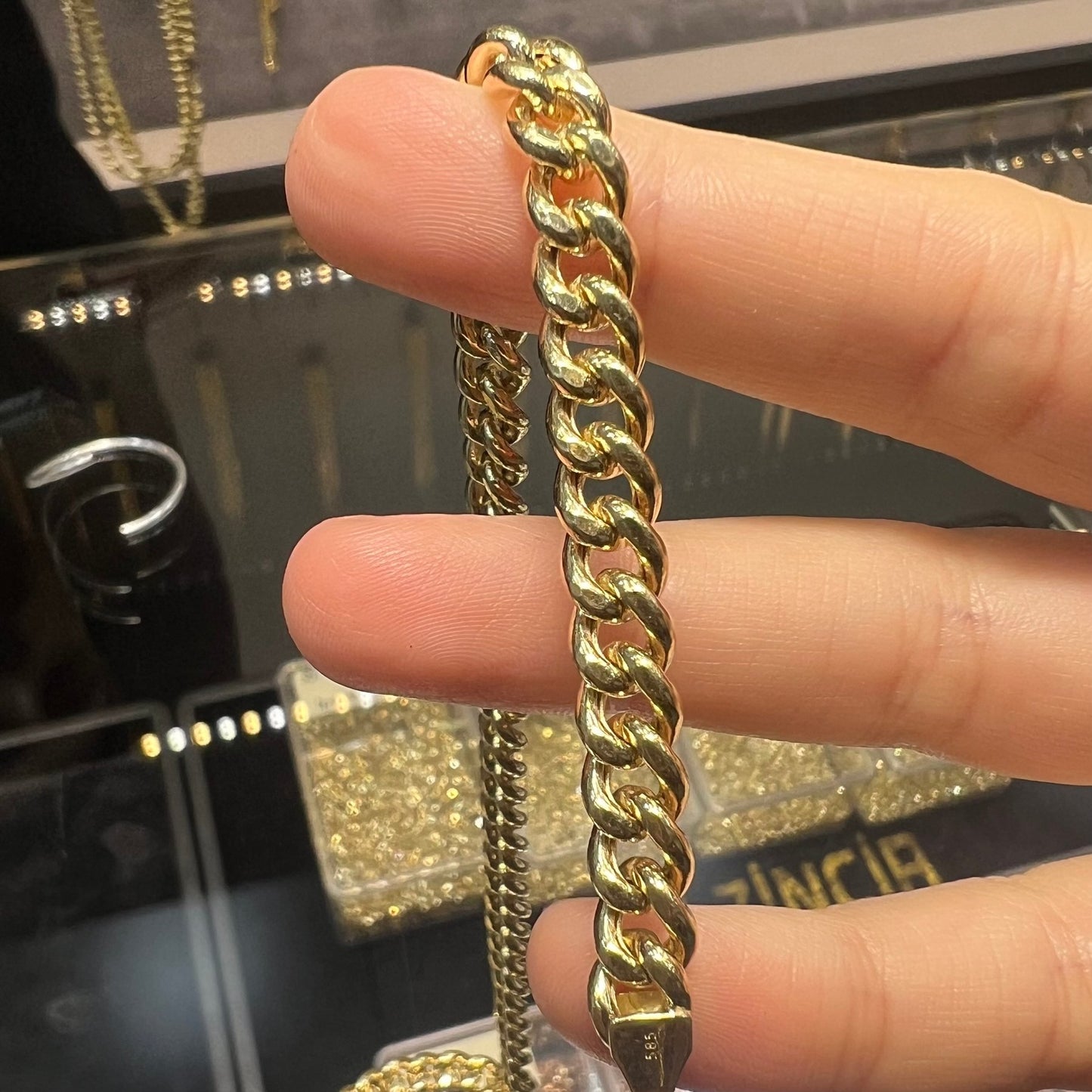 GOLD CHAIN NECKLACE - Cuban Chain 1,80 mm