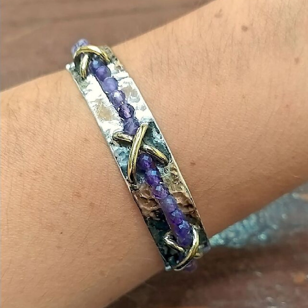 Gold Vermeil Cuff Bracelet - Nefertiti Bracelet