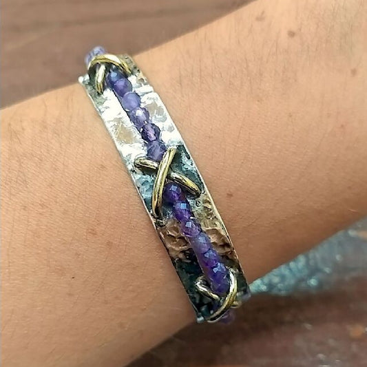 Gold Vermeil Cuff Bracelet - Nefertiti Bracelet